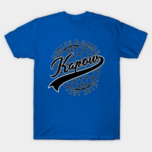 Kapow Baseball Black w/ White Border T-Shirt